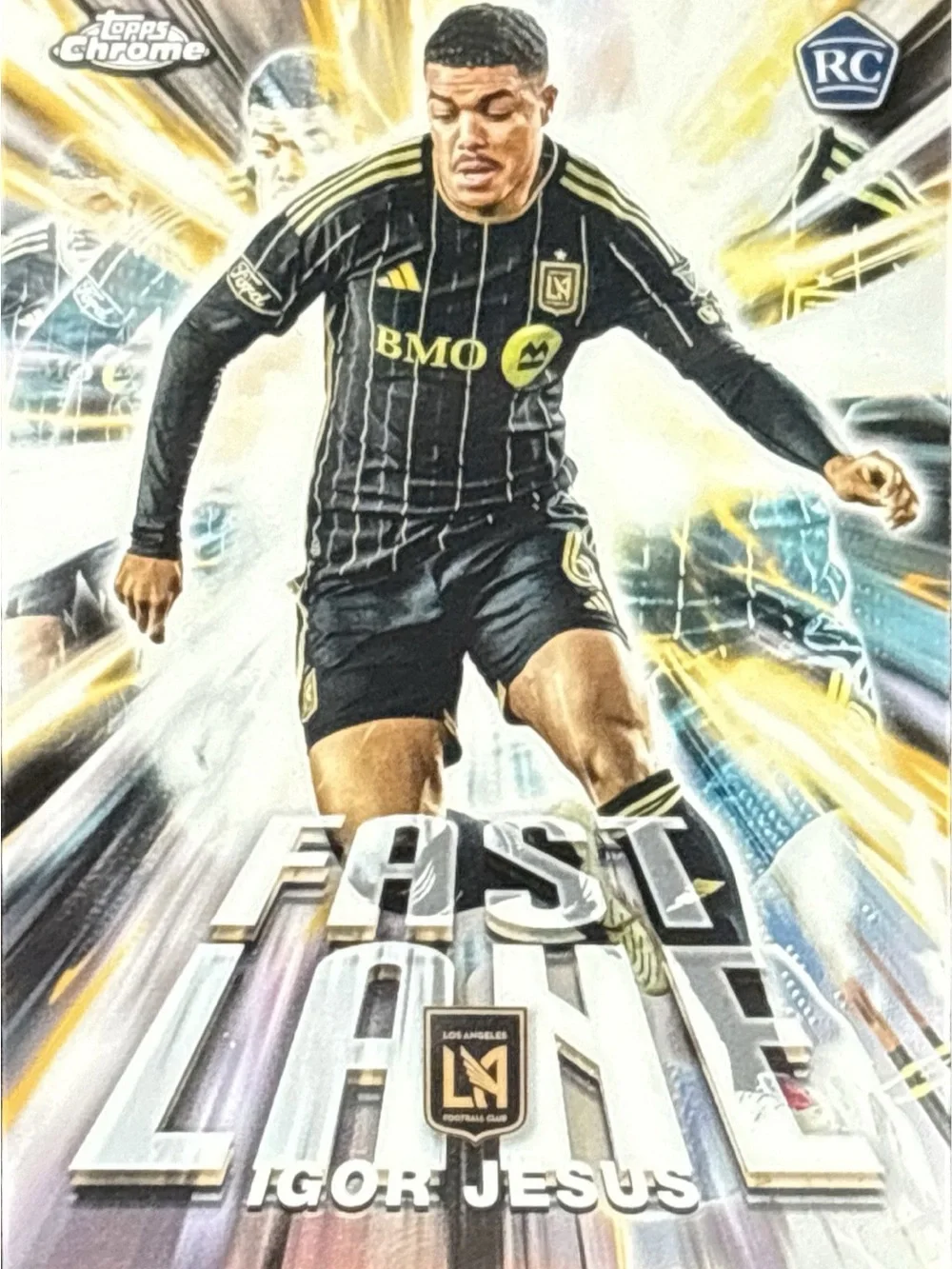 Topps Chrome Fast Lane Igor Jesus Rookie Soccer Card